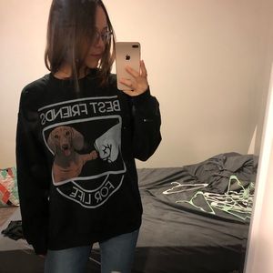 Dachshund “best friends for life” sweatshirt